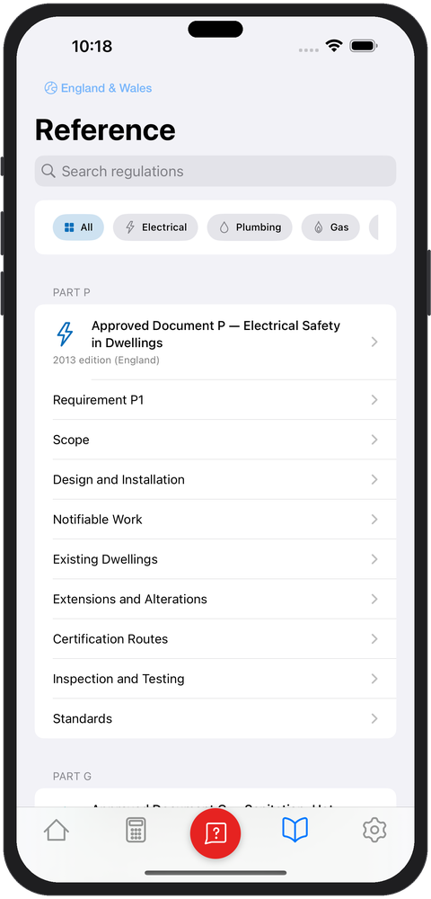 All Approved Documents listed with trade filter chips